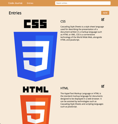 Code Journal preview